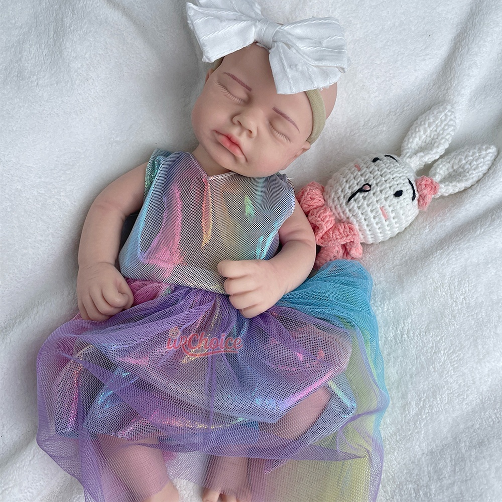 12 Inch Micro Preemie Full Body Silicone Newborn Baby Doll Twins