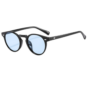Retro Round <b>Sunglasses</b> Full Rim Unisex Multi-color Lenses 100% UV Protection Casual Style Adult Fashion Shades - Product Image 6