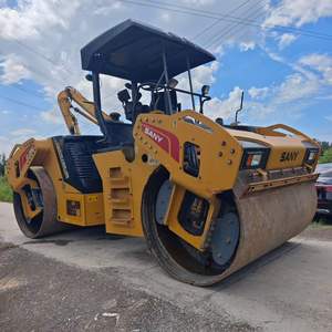Rodillo compactador de vibración de tambor único/doble SANY STR130C-8S de 13 toneladas, usado, año 2022 - Product Image 2
