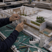 Büyük Ölçekli Gayrimenkul Geliştirme Modeli Mimari Ölçekli Model Özel Şehir Planlama 3D Minyatür Model Üreticisi