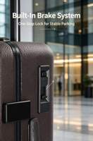 Valise Kazonne à coque rigide en aluminium, valise en PC pur, 20, 24, 28 pouces, valise à roulettes, anti-rayures