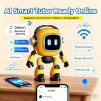 Robot con IA DeepSeek - Interacción de Voz Inteligente en 37 Idiomas, Mascota IA de Escritorio con ChatGPT, Regalo Tecnológico para Niños y Adultos