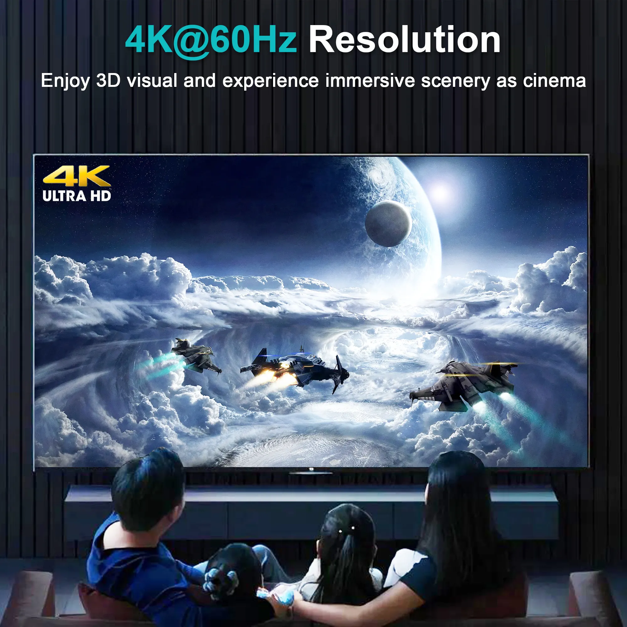 Переключатель HDMI 4K60Hz 1 в 2, двухнаправленный переключатель поддерживает 4K x 2K 60 Гц