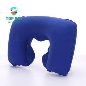 Vendeur chaud oreiller de cou de voyage gonflable en forme de U confortable et coloré Top One pour voler - Product Image 1