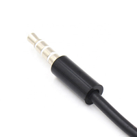 Nouveau câble audio 4 pôles 1m 3.5mm mâle à mâle enregistrement voiture Aux cordon audio casque cordon de connexion câble d'extension MP3