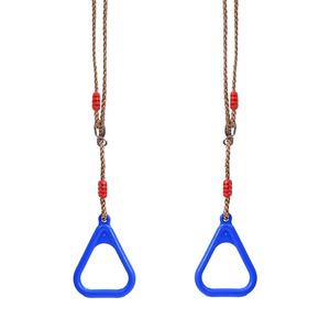 Barre de <span class=keywords><strong>Trapeze</strong></span> et <span class=keywords><strong>Anneaux</strong></span> de Gymnastique Robustes, Combo d'<span class=keywords><strong>Anneaux</strong></span> de Gymnastique Colorés pour la Cour - Product Image 1