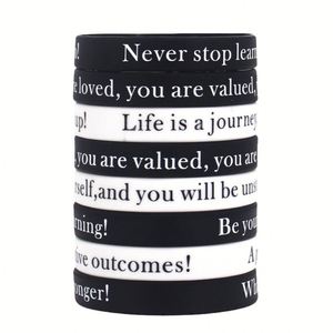 Low Cost High-Quality Personalized Silicone <b>Wristband</b> Fashionable Men'S and Women'S Rubber <b>Wristbands</b> <b>Customizable</b> Logo - Product Image 2