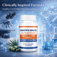 Capsules de palmier nain pour la santé de la prostate, complément alimentaire à base de plantes pour le soutien de la prostate, étiquette privée OEM ODM, 60 capsules