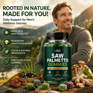 Complément Alimentaire Naturel Haute Efficacité pour la Prostate à base de Palmier Nain, avec Biotine et Minéraux, Certifié GMP HACCP, Bouteille Personnalisable - Product Image 2