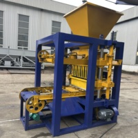 Machine de formage de blocs de ciment hydraulique QT4-24 avec options de moules