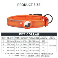 Collier GPS pour chien, motif uni, en nylon, fermeture à boucle, compatible avec les races petites/moyennes/grandes/très grandes, anti-perte pour animaux de compagnie