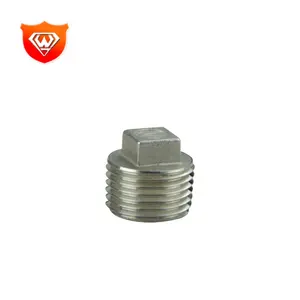Stainless Steel 316 Silver Plate Square Head Plug