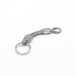 Stainless Steel Snake Head Keychain Carabiner Handmade <b>Metal</b> <b>Key</b> <b>Chain</b> Irregular Shape Gift For Couples Colleagues Friends - Product Image 2
