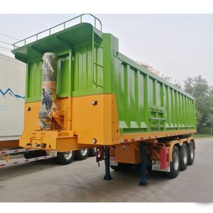 Dayun <span class=keywords><strong>9</strong></span> mét van phẳng phía sau <span class=keywords><strong>Dump</strong></span> bán Trailer cho xe tải 40 tấn trở lại tự xả Dumper bán Trailer - Product Image 6