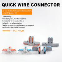 Connecteur de câblage électrique universel DIY GO T/L-type 1 entrée, plusieurs sorties, à branchement rapide, pour connexion de câbles
