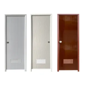 Bedroom Internal Office Core Solid UPVC Flash Fire Frames Waterproof Of Wooden Panel Modern Bathroom Design Interior WPC Door