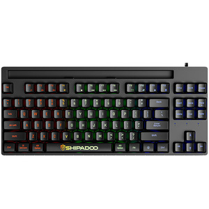 Shiradco <b>Wired</b> Mechanical <b>Keyboard</b> 87 Keys RGB Backlit Gaming Office Plug And Play - Product Image 5