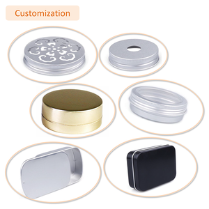 Caja metálica redonda azul brillante, latas anchas para velas, contenedor de cosméticos, tarro de aluminio para velas - Product Image 5