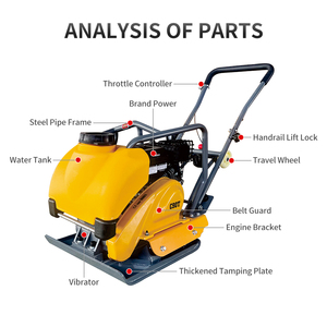 Pigiatura e potente piastra di pavimentazione pigiatura a piedi <span class=keywords><strong>Rammer</strong></span> asfalto pavimentazione compattatore fondazione una varietà di potenza opzionale - Product Image 2