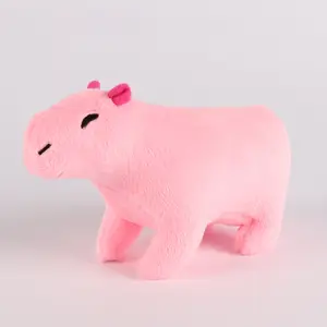 Wholesale Custom Cute Fluffy Capybara Plush Dolls Mascot Gifts Soft Real Life Simulated Capybara Stuffed Plushie Toys