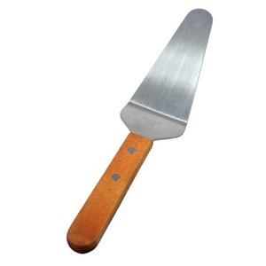 Stainless Steel Pizza Spatula With Wooden Handle Triangular Cake Steak Cheese Serving Utensil Oven Safe Hand Wash Only - Product Image 5