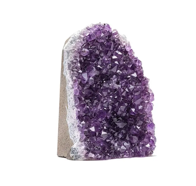 Wholesale Deep Purple Project Amethyst Crystal Geode Spiritual Healing Rocks Cluster Quartz Stone Amethyst Crystal Geode