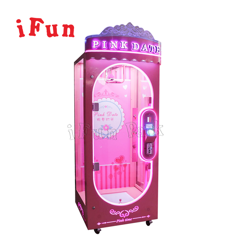Ifun Pink Date Coin Operated Crane Catch The Doll Prize Cutur Prize Game Machine