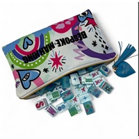 Meilleures ventes 2026 : Jeu de tuiles de Mahjong américain en acrylique, motif Perle Bleue Porte-bonheur, pour jeu de société et de hasard