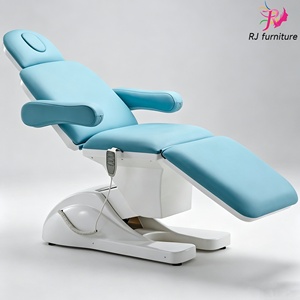 Beauty Salon Pink Medical Facial Spa Bed Gold 3 Motors Electric Salon Reclining Cosmetic Therapy Bed Eyelash Embroidery Bed - Product Image 4