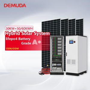 Sistema Completo de Almacenamiento de Energía <span class=keywords><strong>Solar</strong></span> de 5kW y 10kW con Inversor Híbrido de 48V y 5kVA, Batería de Litio, Paneles Solares y Sistema de Montaje - Product Image 4