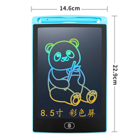 Tablette d'écriture LCD 8,5 pouces, écran couleur, effacement à une touche, dessin électronique, portable, durable, tableau numérique pour gribouillage, cadeau éducatif