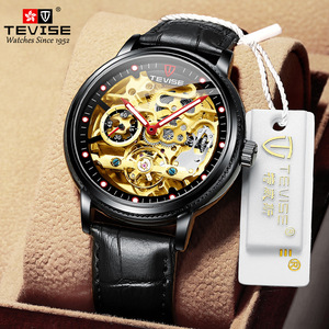 Reloj de Pulsera Mecánico Tourbillon 3D de Diseño Superior para Hombre, Reloj de Moda para Empresario con Diseño Hueco - Product Image 3