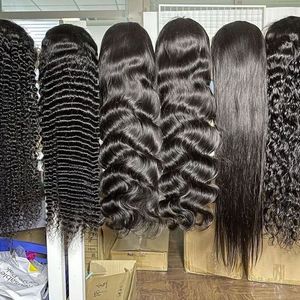 Perruque courte bouclée afro bon marché pour femmes noires, perruque frontale en dentelle HD suisse sans colle, cheveux vietnamiens bruts - Product Image 2