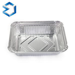 Boîtes en aluminium de 1,5LB 700ML bon AFC rectangulaire <span class=keywords><strong>jetable</strong></span> <span class=keywords><strong>four</strong></span> micro-ondes plateau <span class=keywords><strong>plat</strong></span> pour restaurant utilisation cuisson conviviale - Product Image 3