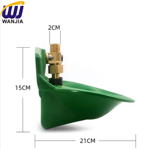 ชุดอุปกรณ์ให้น้ำแก่สัตว์เลี้ยงในฟา<span class=keywords><strong>ร์</strong></span>ม รุ่น 2026ZP ชามน้ำแกะแบบทองแดงพร้อมวาล์วพลาสติก - Product Image 3