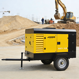 Compresor de Aire de Tornillo Portátil de 242kW y 15m³/min con Ruedas y Alta Eficiencia para Perforación Minera - Product Image 3