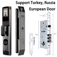 XF14Turkiye6085 3D Gezichtsherkenning Slimme Deurvergrendeling WiFi Video Intercom Afstandsbediening Werkt met Tuya App Toegang Huisbeveiliging Alarmsysteem