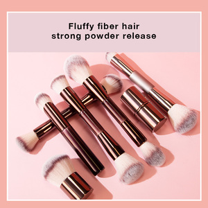 Servicio OEM, Empaque Personalizado, Juego de Brochas de Maquillaje de Lujo, Virola de Bronce, Mango de Madera Maciza, Multifuncional, para Regalo Corporativo - Product Image 2