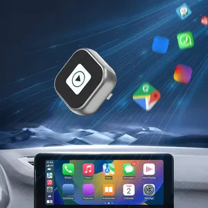 กล่อง Carplay ไร้สายคุณภาพสูง ดองเกิล USB รองรับ Apple Carplay และ <span class=keywords><strong>Android</strong></span> <span class=keywords><strong>Auto</strong></span> พร้อมอะแดปเตอร์ USB C ดีไซน์แบบโมโนลิธิก - Product Image 1