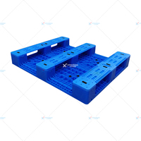 Palettes en plastique Euro à usage intensif de 1200x1000mm 3 canaux Entrée à 4 voies Barres en acier renforcé Palettes en plastique en option
