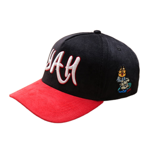 Giá rẻ tùy chỉnh cấu hình thấp Đồng bằng phong cách thêu logo tương phản 2 màu SNAPBACK HAT 5 Bảng điều chỉnh cấu trúc vải to sợi Mũ bóng chày số lượng lớn - Product Image 2