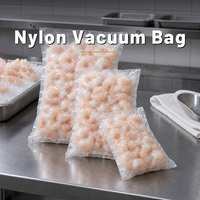 Sac sous vide en nylon de qualité alimentaire, pochette transparente pour scelleuse sous vide, taille personnalisée, impression personnalisée pour l'emballage des crevettes
