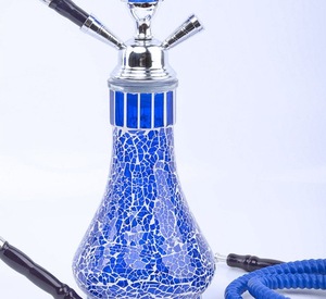 Arabic Glass Hookah <b>Mosaic</b> Narguile 2 Hose Mirror Finish Water Pipe for Bar Party Home - Product Image 6