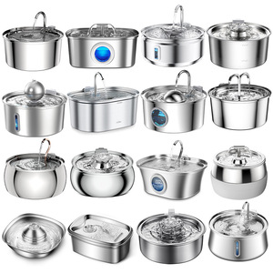 Hyra 304 acier inoxydable sans fil intelligent automatique fontaine à boire pour animaux de compagnie 3.2L chat chien mangeoire à eau filtre à eau en direct - Product Image 6