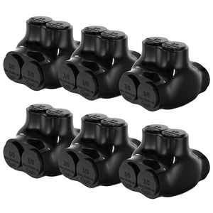 ขั้วต่อประกบอลูมิเนียม<span class=keywords><strong>2</strong></span>พอร์ตทนทานขั้วต่อสายไฟหุ้มฉนวนสองด้านขั้วสำหรับงานหนัก - Product Image 1