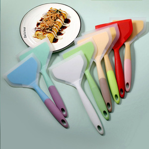 <b>Silicone</b> Spatula Set For <b>Baking</b> Cooking Flexible Nonstick Heat Resistant With Anti Slip Handle For Pancakes Stir Fry Eggs - Product Image 1
