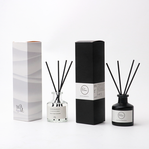 Diffuseur de parfum d'ambiance <span class=keywords><strong>Molly</strong></span> Glory à bâtonnets d'huiles essentielles, finition givrée noir mat et blanc, 50ML - Product Image 6