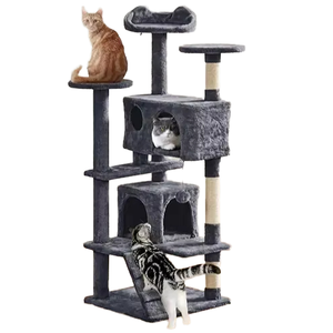 Cozy <strong>Large</strong> Indoor Eco-friendly Carton <strong>Cat</strong> <strong>Tree</strong> Sisal Wood Plush Platform Comfortable <strong>Cat</strong> House Condo Perch <strong>Cat</strong> <strong>Climbing</strong> - Product Image 6