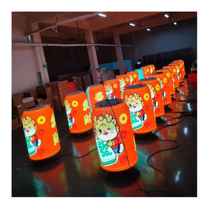 หน้าจอแสดงผล LED รูปทรงกระป๋องสร้างสรรค์พร้อมแอป WiFi P1.86โปรโมชั่นโฆษณาติดผนังวิดีโอภาพเคลื่อนไหว - Product Image 1