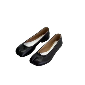 Chaussures plates pour femmes 2026, style sabot de cochon, à bout peu profond, à semelle étroite, grandes chaussures en forme de haricot, avec tige en tissu extensible et semelle extérieure en PU et PVC - Product Image 3